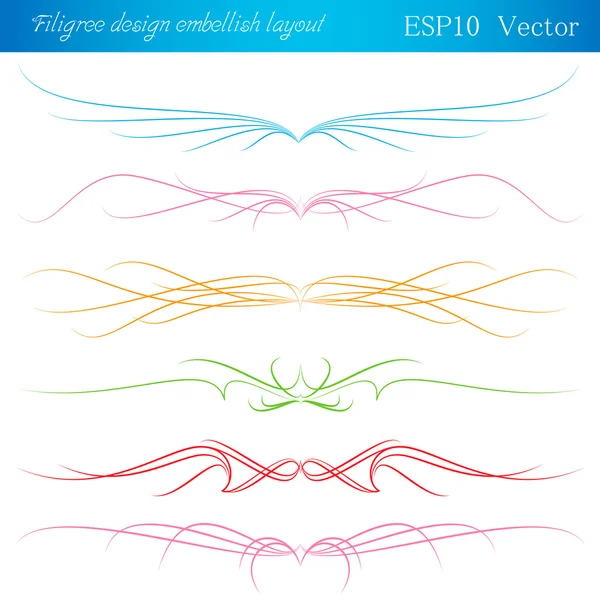 Kalligrafiska designelement — Stock vektor