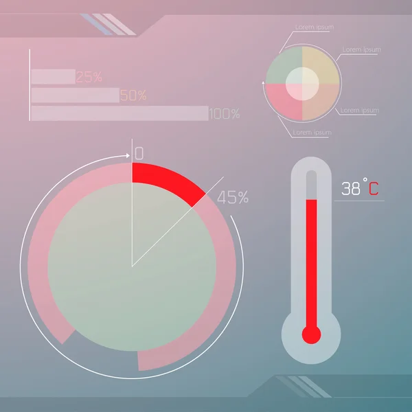 Infographic 디스플레이 — 스톡 벡터