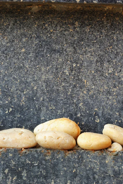 La piedra blanca - el suelo de piedra — Foto de Stock