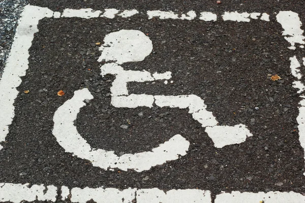 도, 장애인 주차장. — 스톡 사진