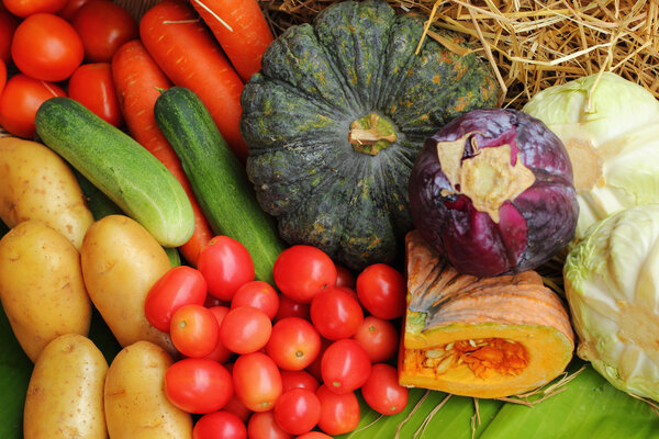 свежие овощи.