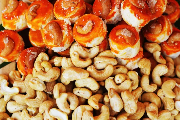 Thailand baked sweets - cashews — Stock Photo, Image