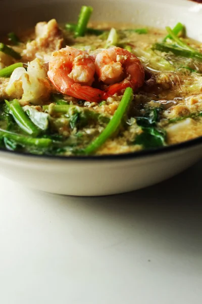 Soupe aux vermicelles de fruits de mer - Sukiyaki — Photo