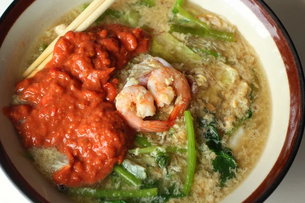 Soupe aux vermicelles de fruits de mer - Sukiyaki — Photo