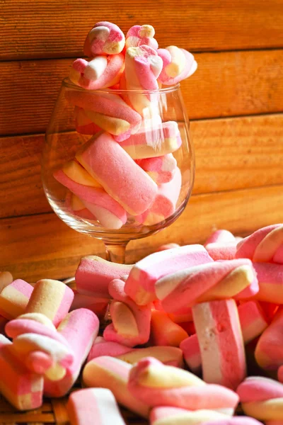 Růžový marshmallows — Stock fotografie