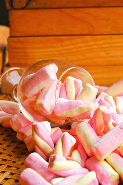 Pink marshmallows — Stock Photo, Image