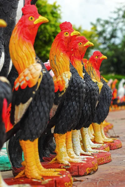 Sculptures chicken. — Stock Photo, Image