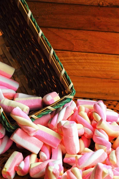 Růžový marshmallows — Stock fotografie