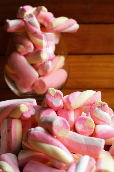 Růžový marshmallows — Stock fotografie