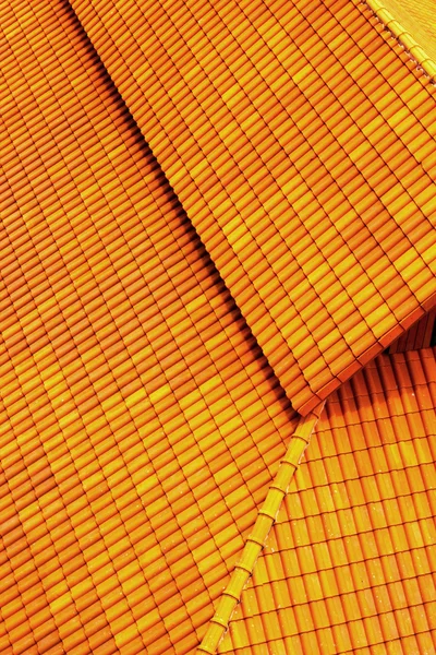 Tetto piastrelle arancione dettaglio sfondo — Foto Stock
