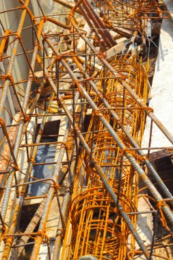 Çelik hatları - inşaat - arka plan