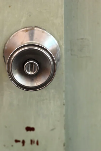 A steel door knob are locked — Stock Photo, Image