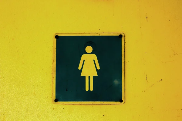 Segno simbolo toilette per le donne . — Foto Stock