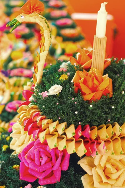Loy Krathong festival in asia — Stock Photo, Image