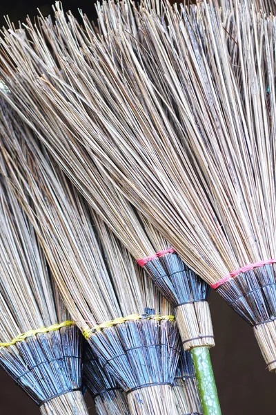 Brooms for sale in the market. — Stock Photo, Image