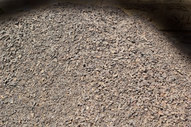 İnşaat için taş yığını.