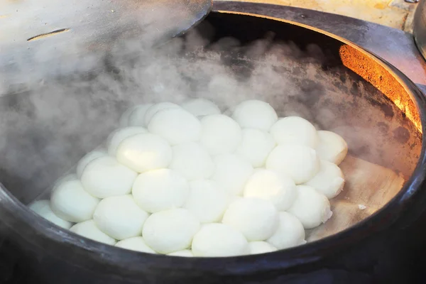buğulanmış buns geleneksel Kore Dükkanı.