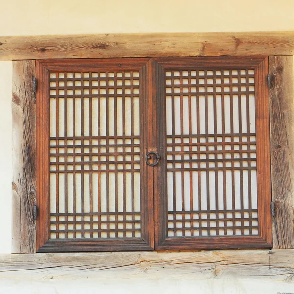 Old wooden window at the South Korea. — Stock Photo, Image