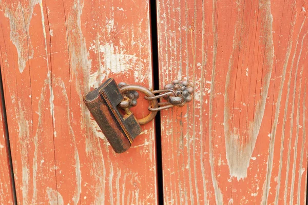 Staré železo zámková vrata - vintage styl. — Stock fotografie