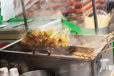 Kore dili yerel gıda, oden Market