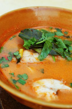sıcak ve ekşi çorba yılanbaşı balık - Tay gıda