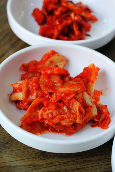 Kimchi cabbage chili radish - korean food — Stock Photo, Image
