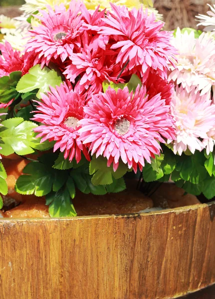 Gerbera piękny kwiatów sztucznych — Zdjęcie stockowe