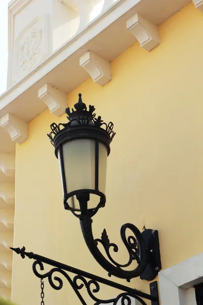 Lamp attached to a side wall. — Stock Photo, Image