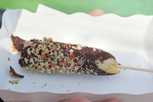 Bananenschokolade auf dem Markt — Stockfoto