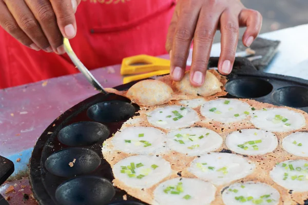 Coconut milk mix sugar and flour. - Kind of Thai sweetmeat — Stock Photo, Image