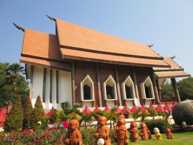ölçme - heykel doğa ile Tayland tapınak.