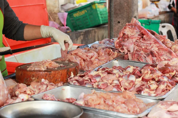 Fresh chicken meat in the markets