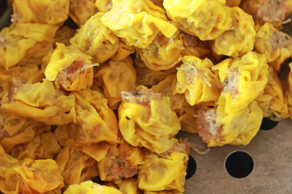 Albóndigas de cerdo al vapor chinas - Siu Mai — Foto de Stock