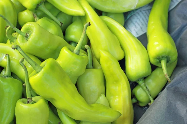 Green pepper in the market — Stock Photo, Image