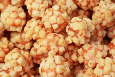 Yemeği kızarmış karides eti top