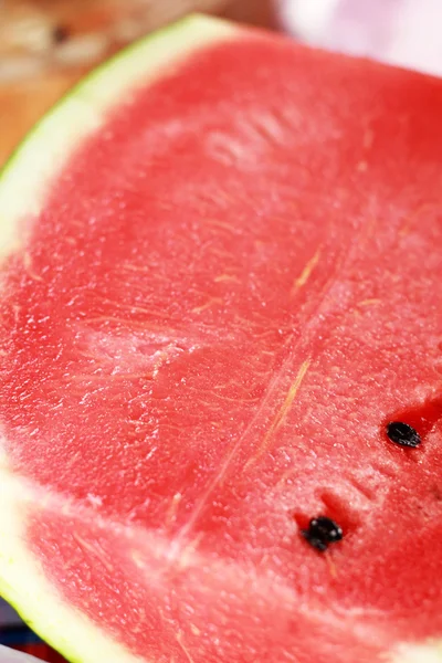 Frutas de melancia em fatias - fundo — Fotografia de Stock