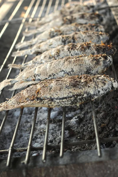 Salt fish - on the stove. — Stock Photo, Image