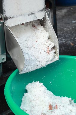 grated coconut sale at the market