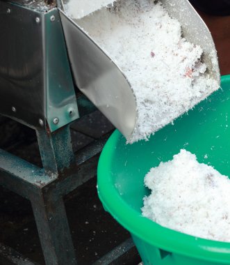 grated coconut sale at the market