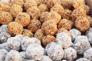 Çikolatalı donuts yakın çekim