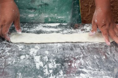 kızartılmış hamur sopa içinde belgili tanımlık çarşı