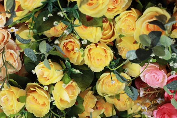 Smukke af rosa kunstige blomster - Stock-foto