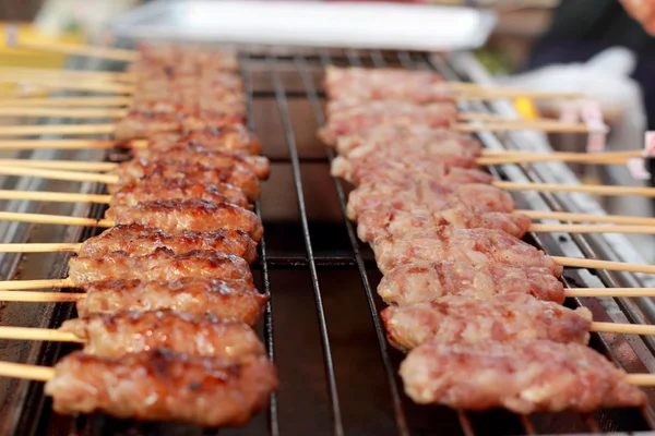 Bar-B-Q ou churrasqueira de carne — Fotografia de Stock