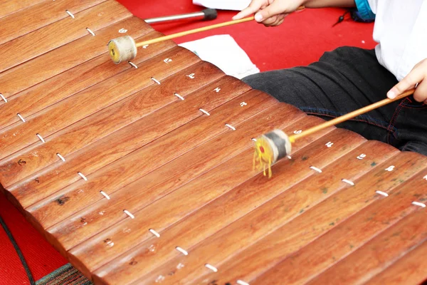 Ксилофон місцевий тайський музичний інструмент . — стокове фото
