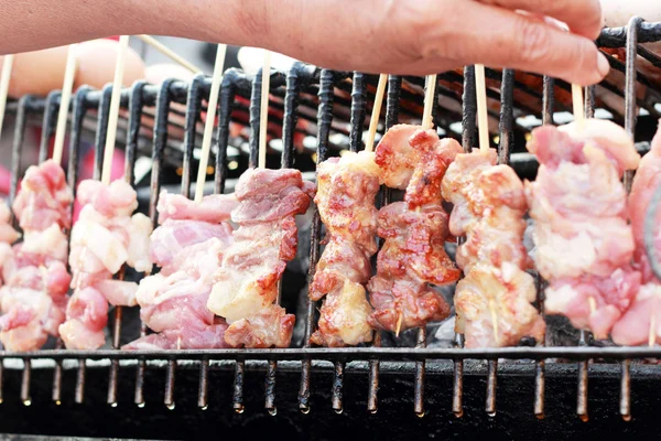 Bar-B-Q ou churrasqueira de carne — Fotografia de Stock