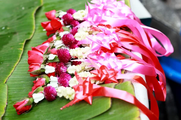 A jasmine garland markets — Stock Photo, Image