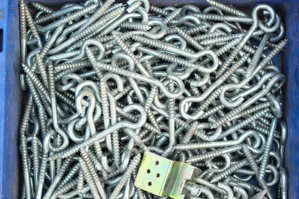 Set von echten gebrauchten Edelstahl-Schlüsseln — Stockfoto