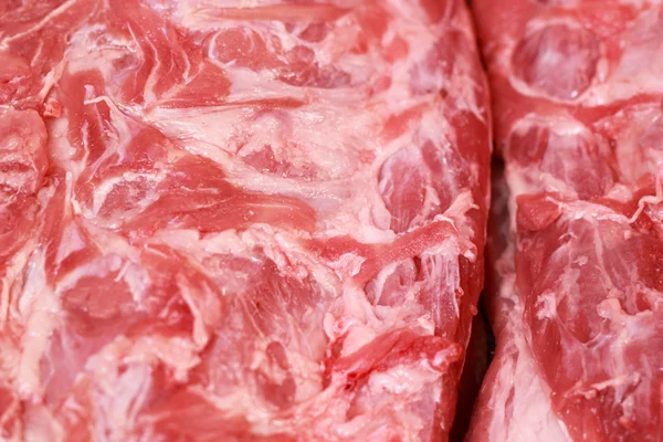 Porco cru fresco texturizado - no mercado — Fotografia de Stock