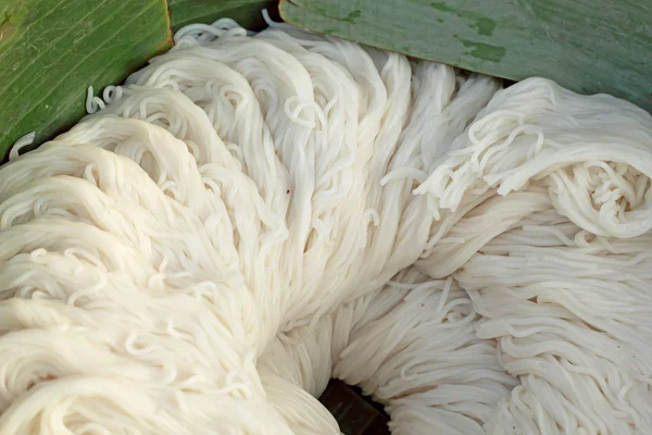 Close up de macarrão de arroz — Fotografia de Stock