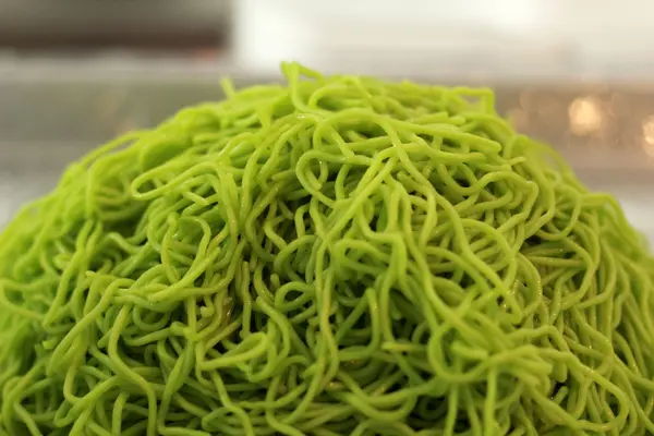 Fideos de huevo verde textura de fondo — Foto de Stock